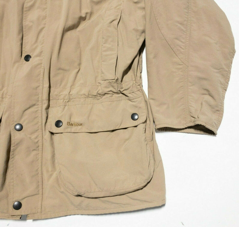 Barbour Men's 2XL A950 Hooded Lined Jacket Solid Khaki Brown England