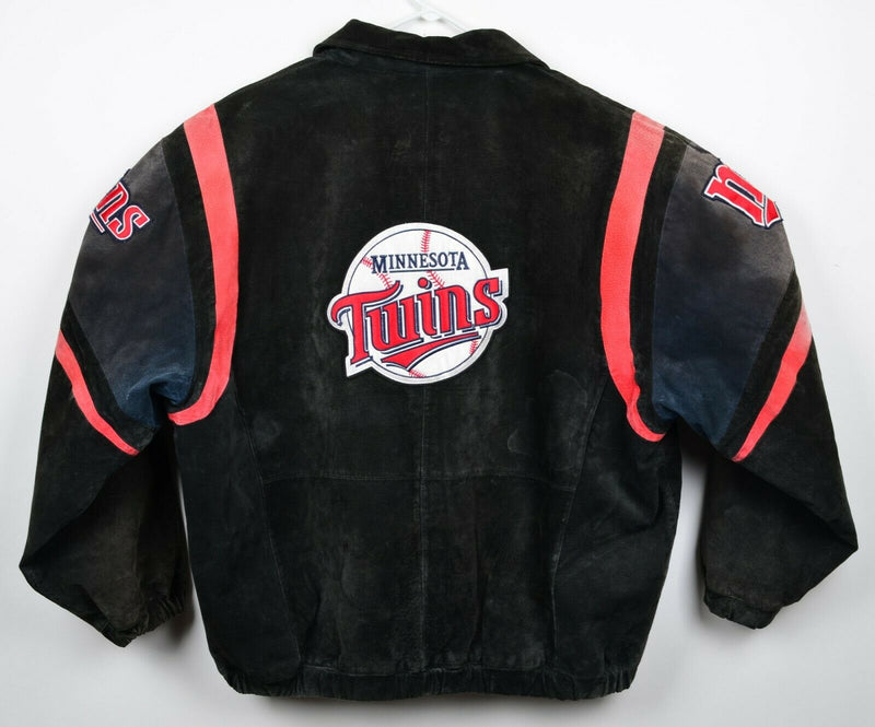 Minnesota Twins Men's Sz 2XL Leather Suede MLB G-III Carl Banks DAMAGED Jacket