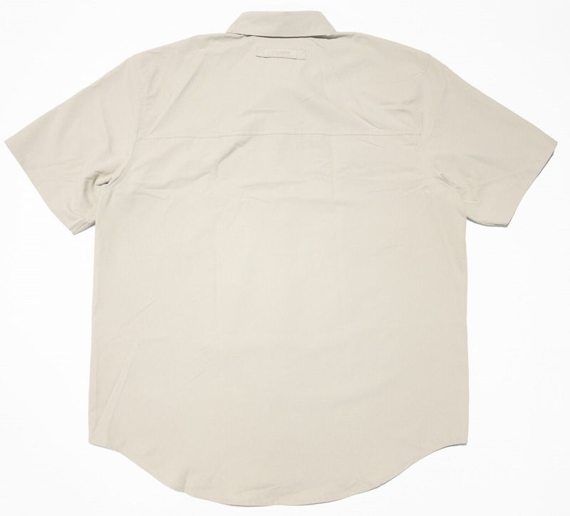 Filson Ultralight Shirt Large Men's Short Sleeve Button-Front Sandbar Beige