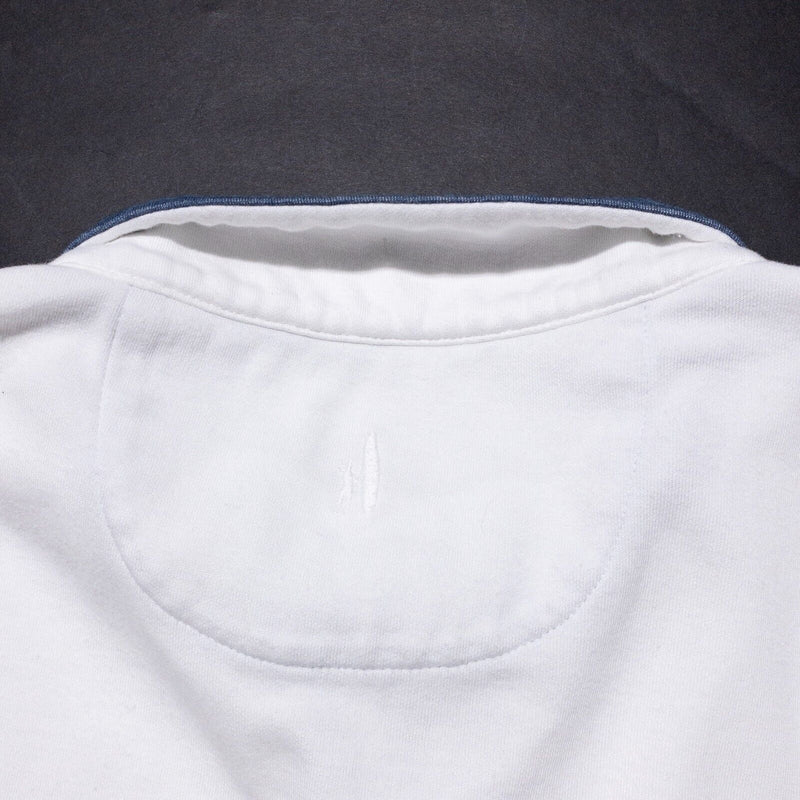 Johnnie-O Notre Dame Sweatshirt Men's XL 1/4 Zip Pullover Fighting Irish White