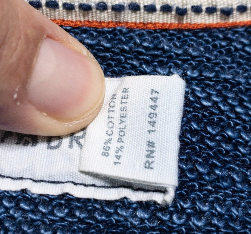 Normal Brand Indigo Shirt Men's XL Long Sleeve Knit Blue Cotton Blend Crewneck
