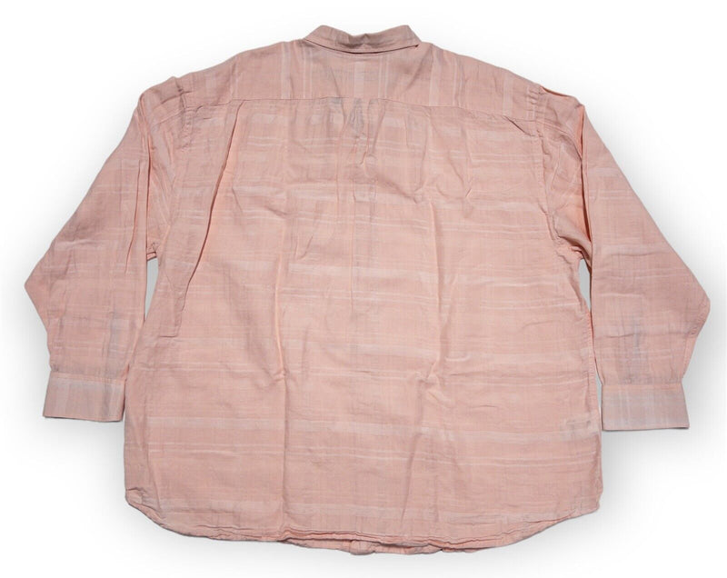 Tommy Bahama 2XB Shirt Men's Linen Blend Long Sleeve Light Pink Textured 2XL Big