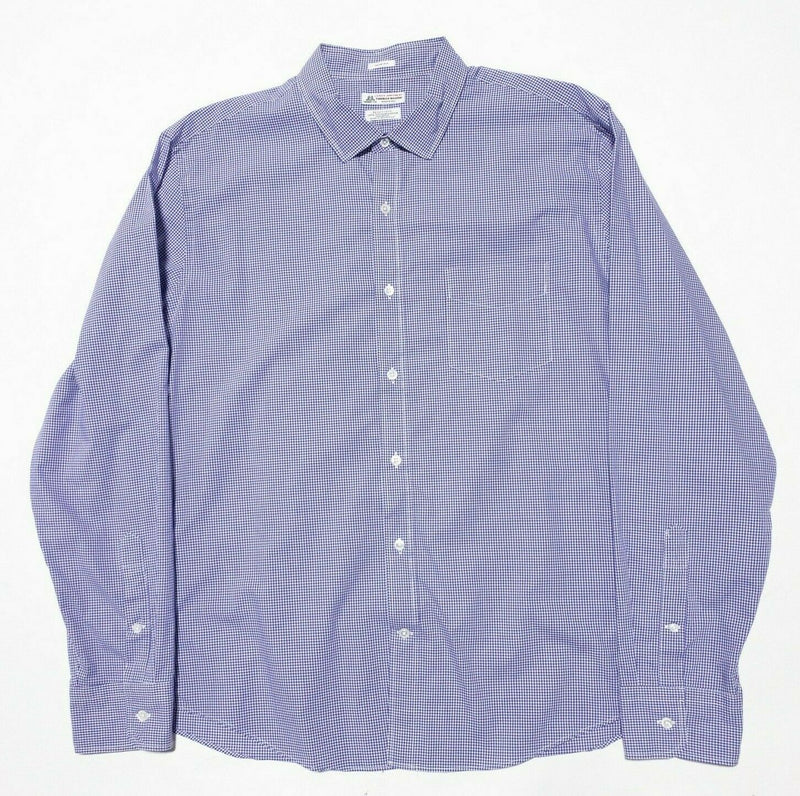 J. Crew Thomas Mason Men's XL Slim Fit Long Sleeve Shirt Purple Check