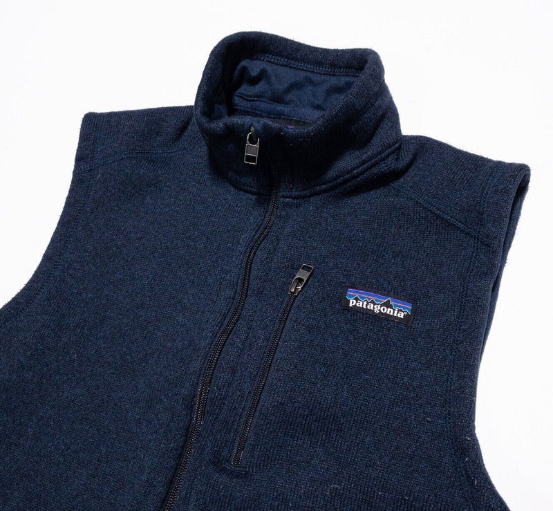 Patagonia Better Sweater Vest Men's Small Fits XS Fleece Full Zip Blue 25882