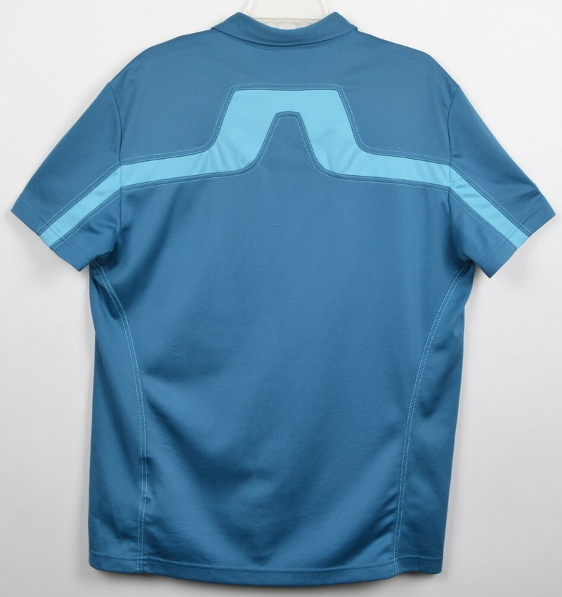J. Lindberg Men's Sz Large Regular Fit Logo Back Lachlan Cool Wave Golf Shirt