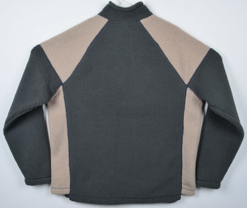 Carbon 2 Cobalt Men's Large Sherpa Fleece 1/4 Zip Pullover Sweater Jacket