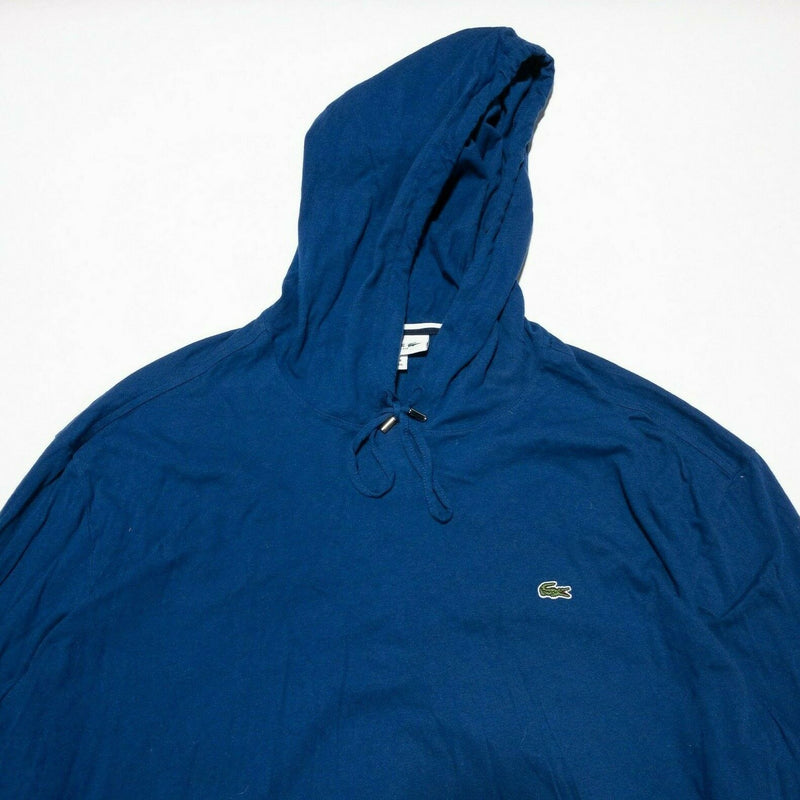 Lacoste Lightweight Hoodie Shirt Blue Pullover Gator Men's 9 (4XL) Regular Fit