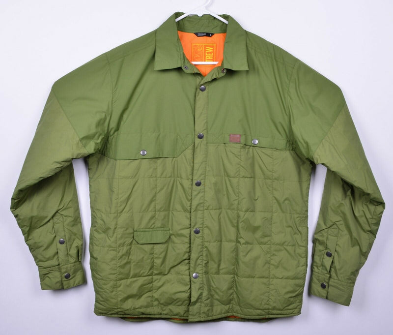 Trew Gear Men's Sz Large Primaloft Snap-Front Green Snowboarding Snap Jacket