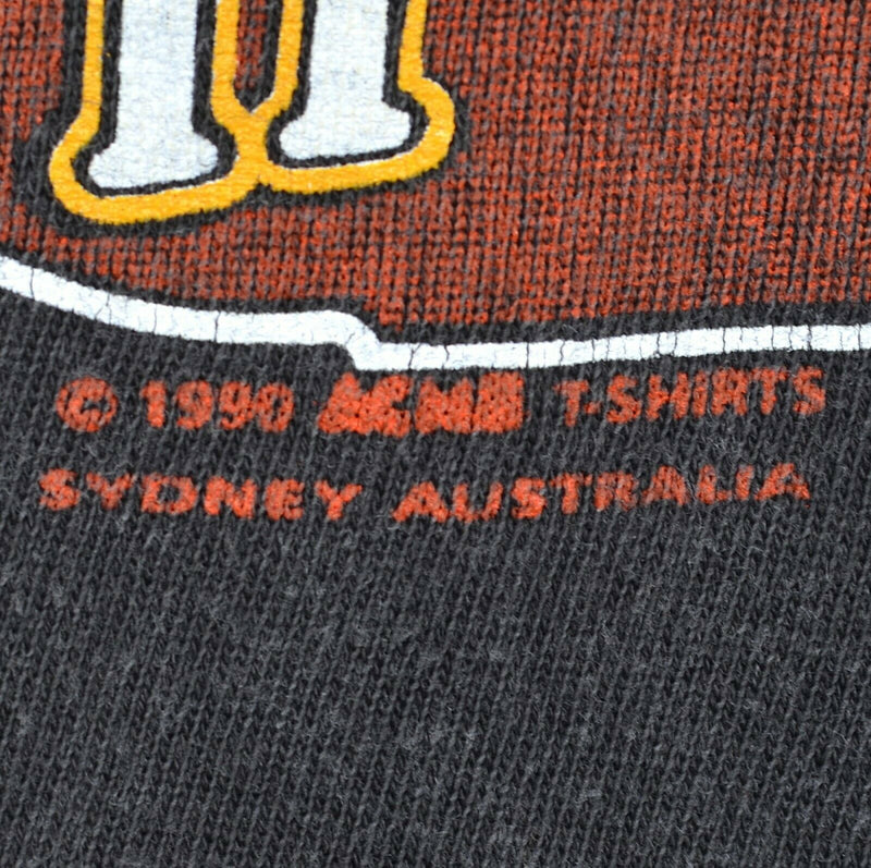 Vintage 1991 Harley-Davidson Men's Sz XL Breaking Loose Australia Black T-Shirt