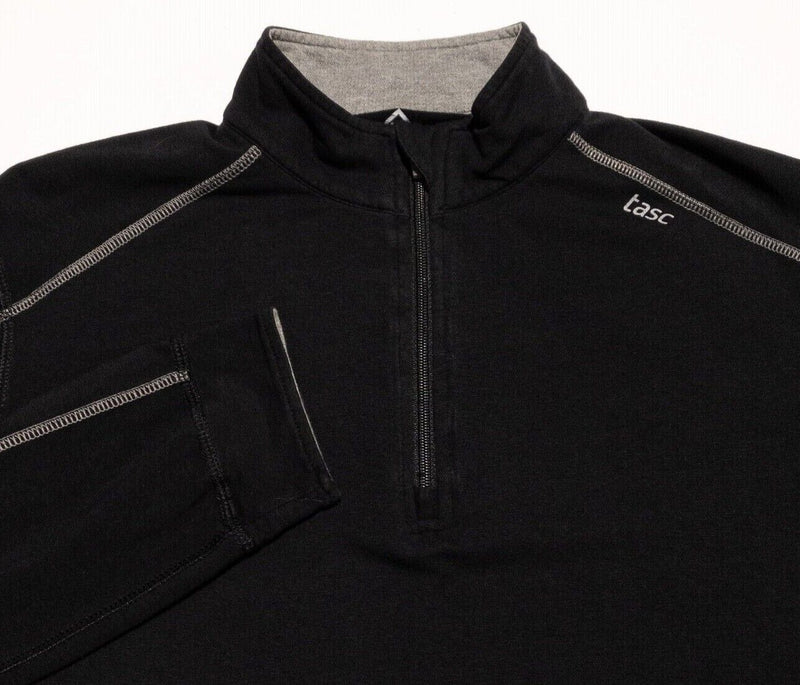 Tasc Bamboo Performance Men's Medium 1/4 Zip Pullover MOSOtech Black Stretch