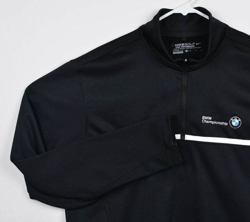 BMW Championship Men's Medium Nike Golf Tour Performance Black 1/4 Zip Jacket