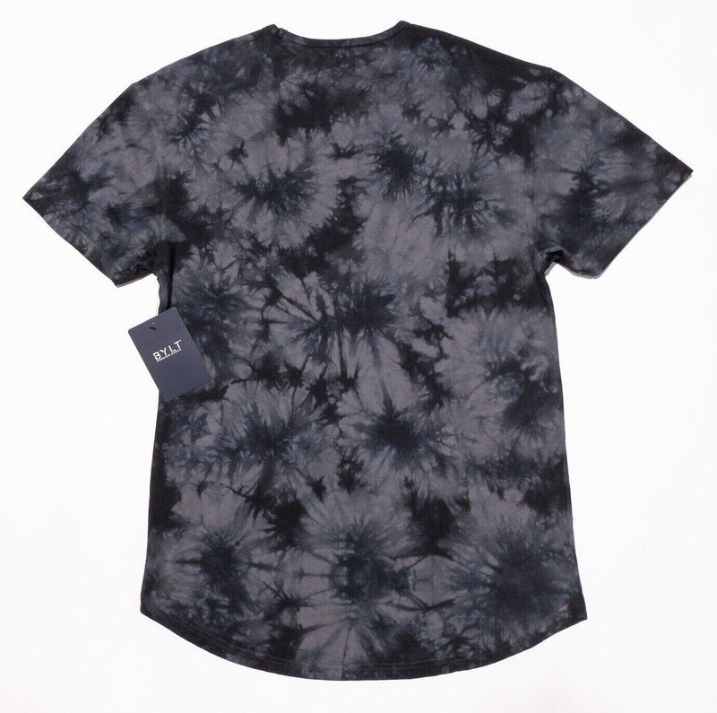 BYLT T-Shirt Medium Men's Cloud Dye Tee Short Sleeve Crew Neck Black Gray