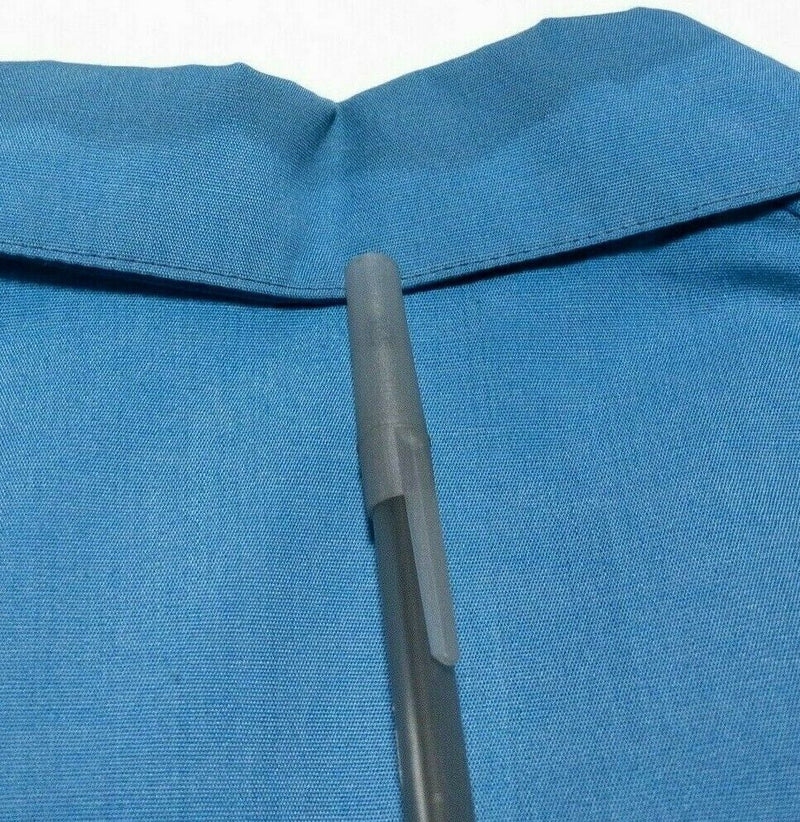 Sir Jac Vintage 60s 70s Collared Bomber Jacket Solid Blue Men's Large