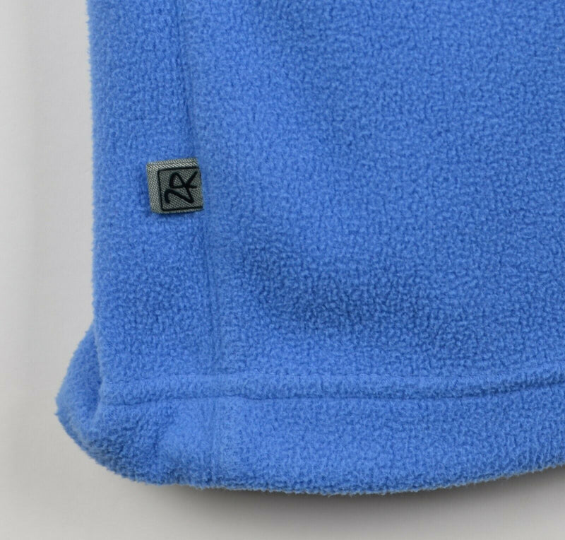 Zero Restriction Men's Large Tour Series Fleece Light Blue Full Zip Golf Vest