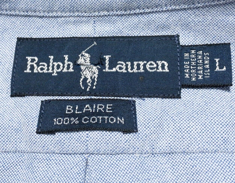 Polo Ralph Lauren Polo Bear Mens Large Shirt Long Sleeve Polo Blaire Button-Down