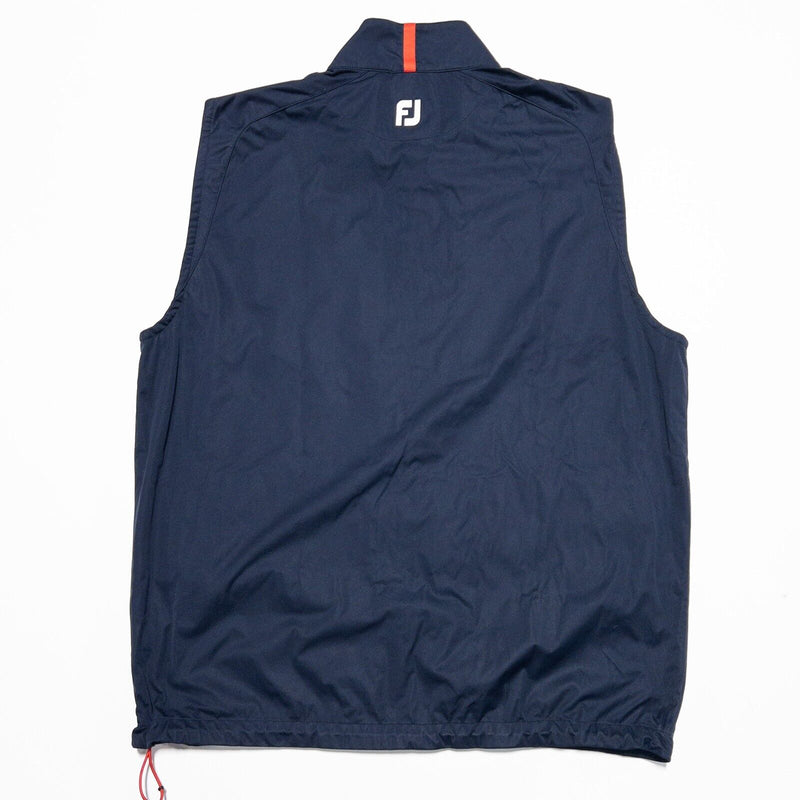 FootJoy Softshell Vest Men's XL Full Zip Lightweight Navy Blue Golf Stretch