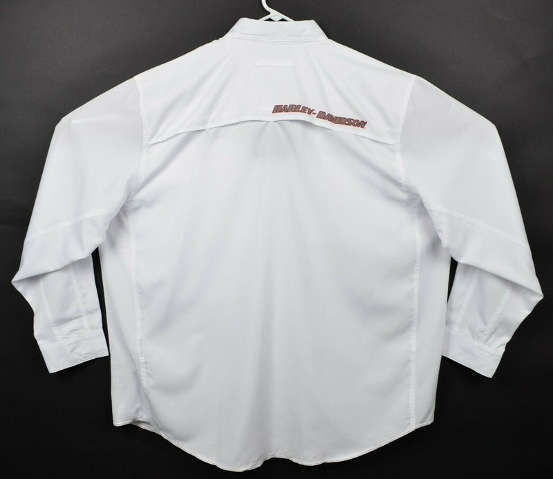 Harley-Davidson Men's 3XL Vented Performance White Garage Mechanic Biker Shirt