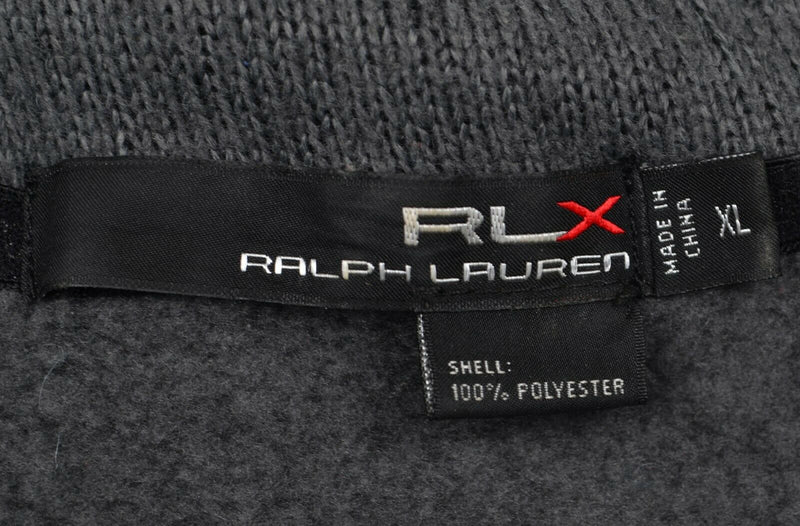 RLX Ralph Lauren Men's Sz XL Heather Gray Golf Casual Full Zip Fleece Vest