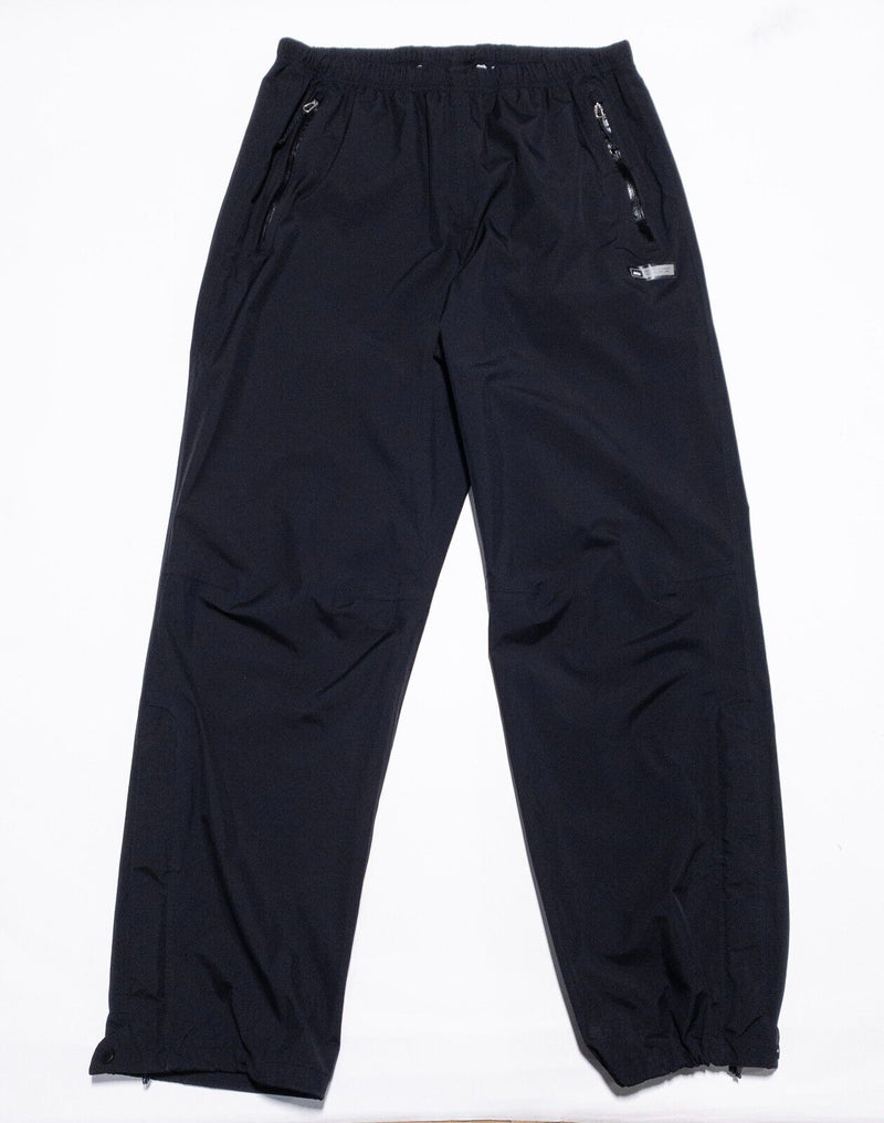 REI Rain Pants Men's Large Water Wind Resistant Lightweight Black Zip Pockets