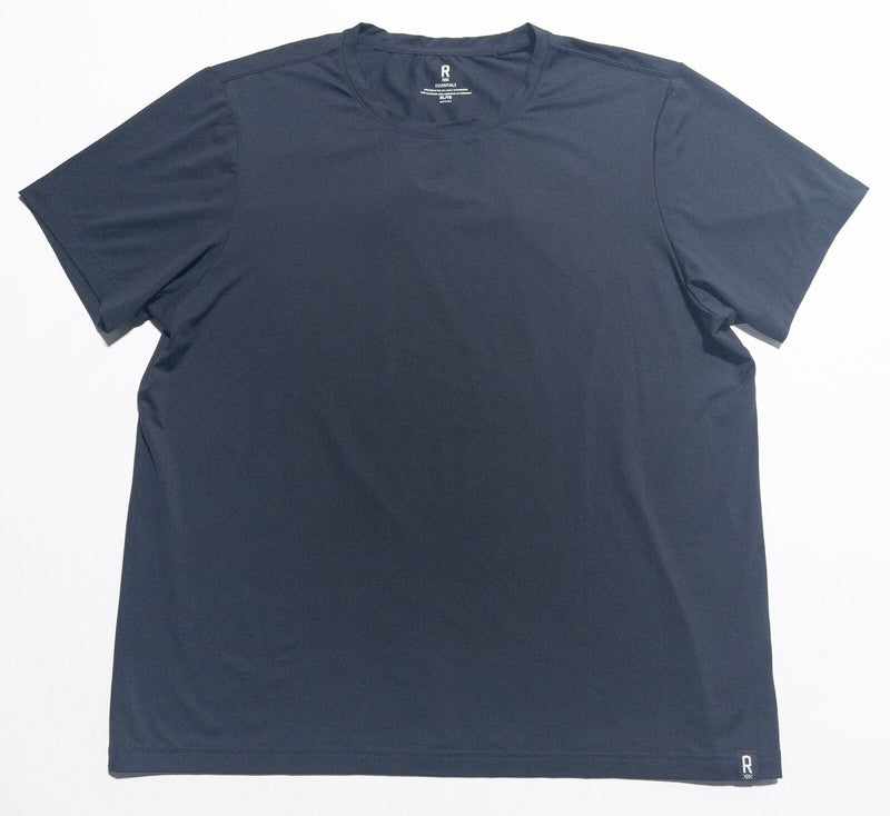 Rhone Essentials T-Shirt Men XL Black/Gray Wicking Stretch Crewneck Short Sleeve
