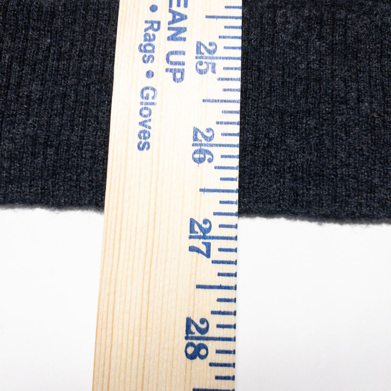 Woolrich Merino Wool V-Neck Sweater Men's Medium Dark Gray Onyx Heather Knit