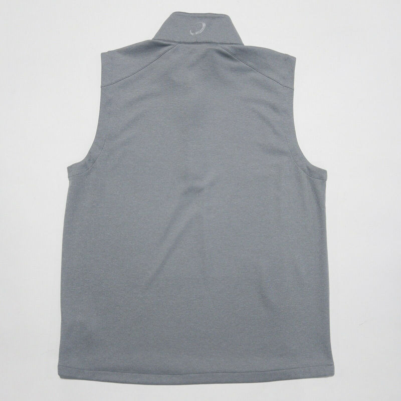 Zero Restriction Men's Medium Heather Gray 1/4 Zip Wicking Tour Series Golf Vest