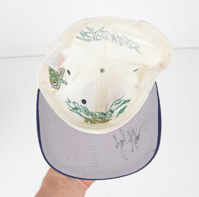 Vtg 90s Milwaukee Brewers Men's Wool Blend Retro Logo Snapback Hat