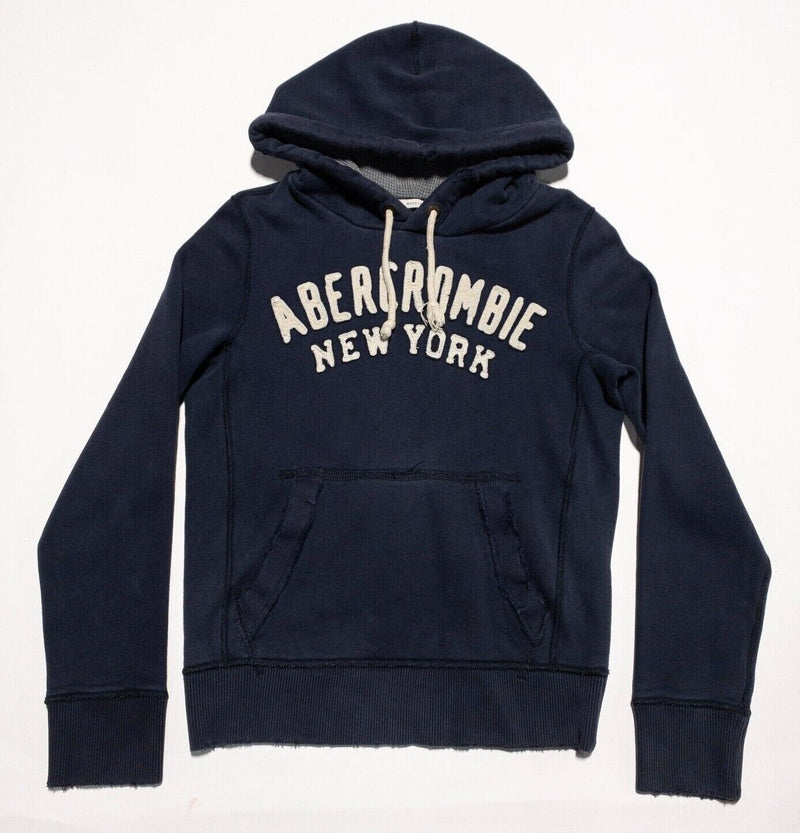 Abercrombie & Fitch Muscle Hoodie Men's Small New York Pullover Vintage Y2K Blue