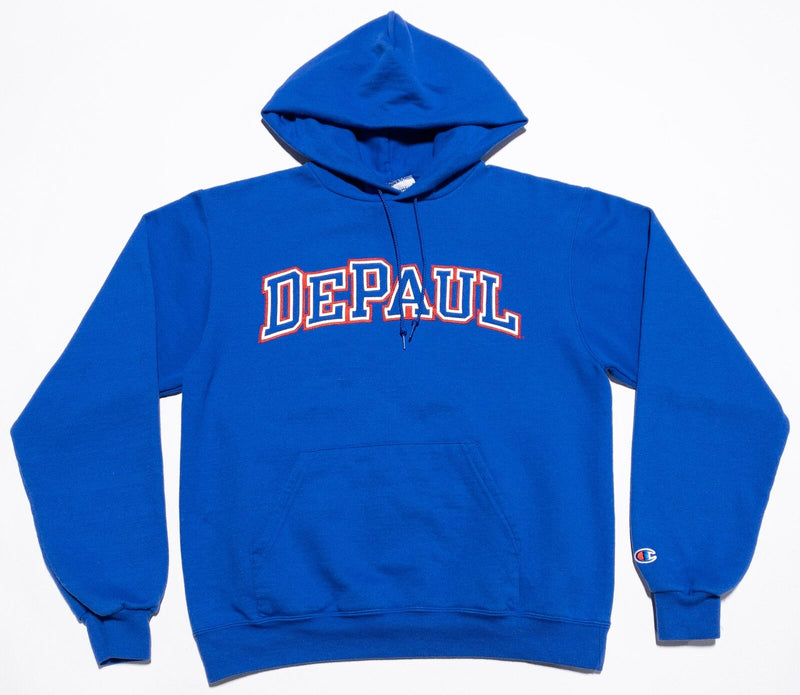 DePaul Blue Demons Champion Hoodie Men's Small Pullover Sweatshirt Blue College