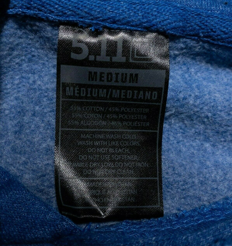 5.11 Tactical Blue Camouflage Logo Pullover Hoodie Sweatshirt Men's Medium