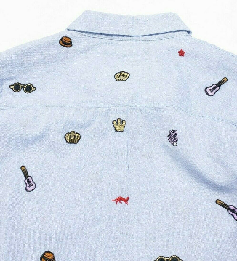 Scotch & Soda Clubhouse Royal Patch Pattern Oxford Button-Front Shirt Women's 1