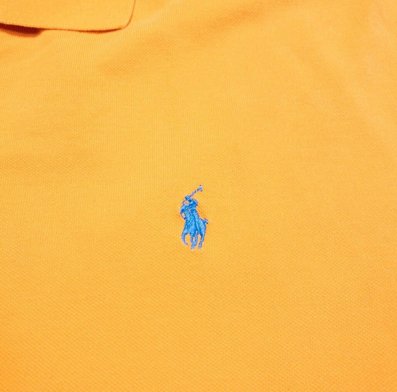 Polo Ralph Lauren 4XB Polo Shirt Men's Big & Tall Solid Orange Pony Short Sleeve