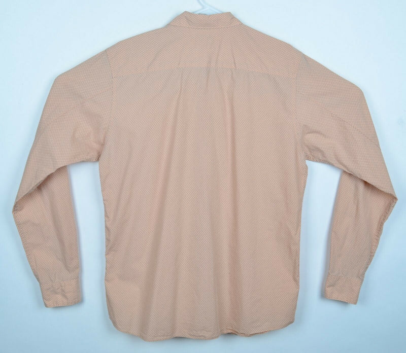 Scotch & Soda Men's Sz Large Peach Diamond Long Sleeve Shirt