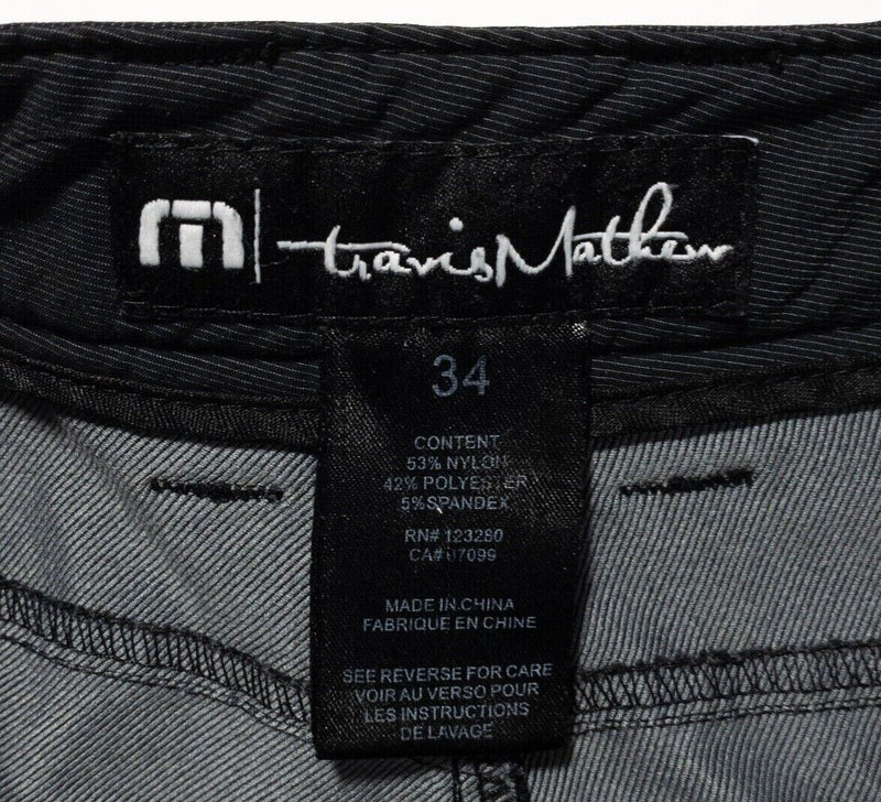 Travis Mathew Shorts 34 Men's Golf Performance Dark Gray Stretch Casual Matthew