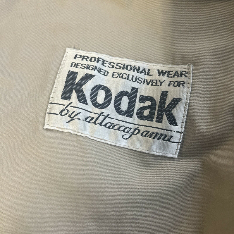 Kodak Professional Photographer Multi-Pocket Vintage 90s Vest Khaki Men's Large