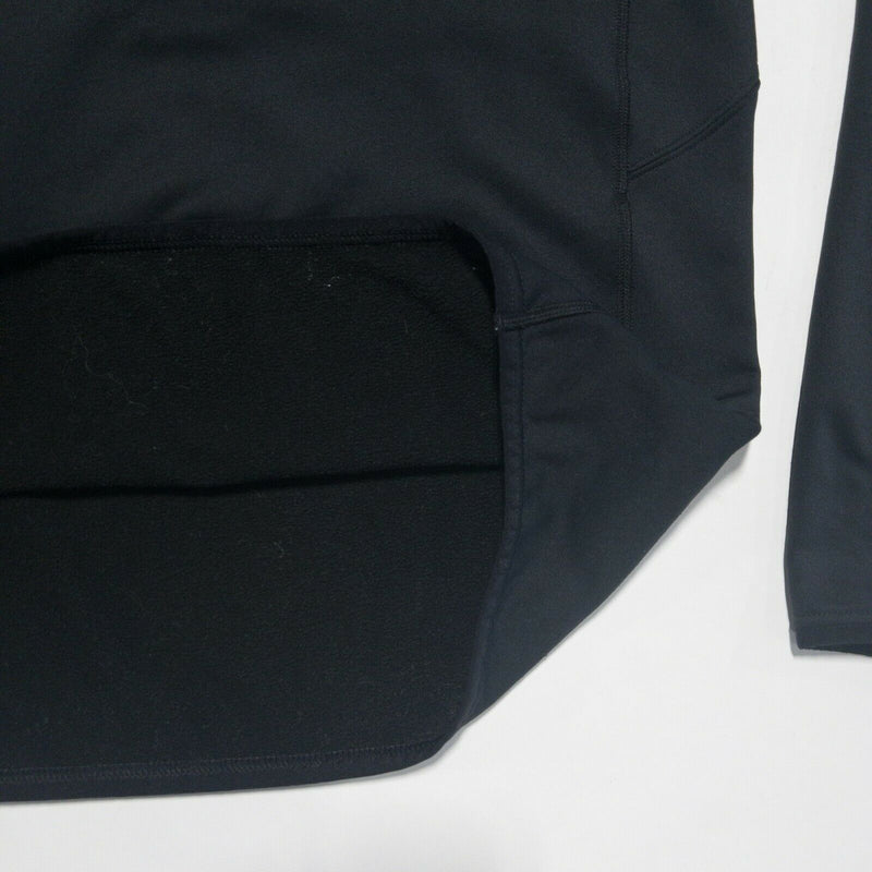 KJUS Men's Medium/50 Caliente Half Zip Solid Black Pullover Golf Top