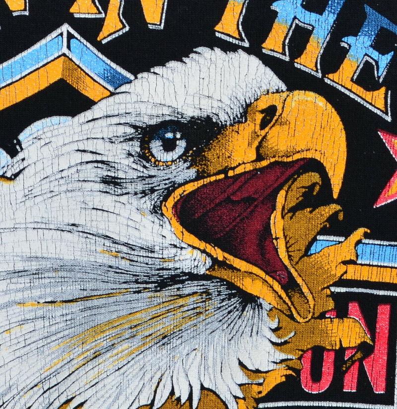 Vintage 1987 Harley-Davidson Men's Large Eagle Born in USA Crewneck Sweatshirt