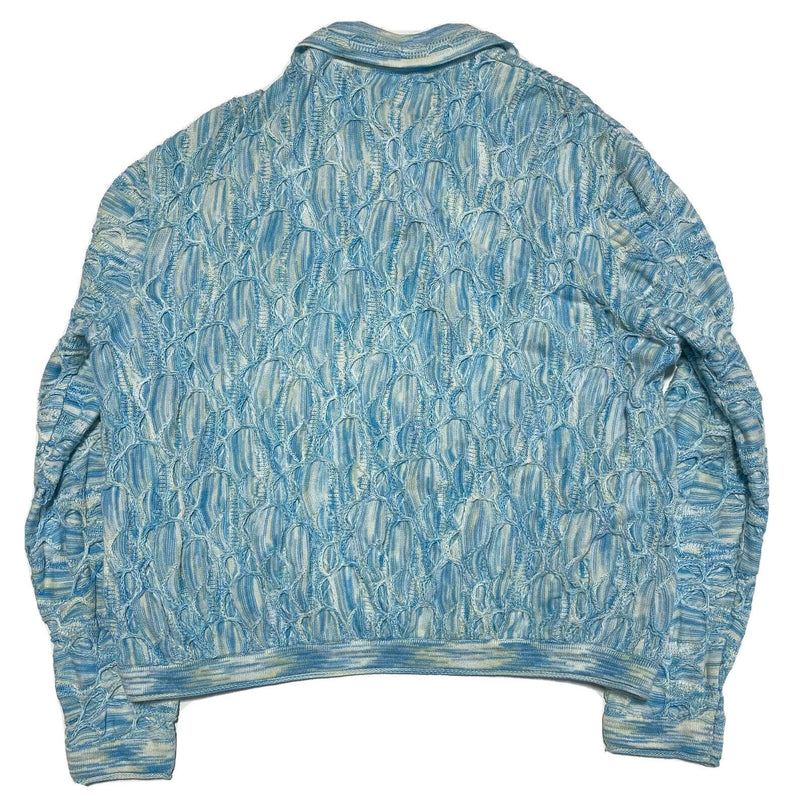 COOGI Australia Basics Men's 2X Textured 3D Knit Blue Vintage 90s Sweater