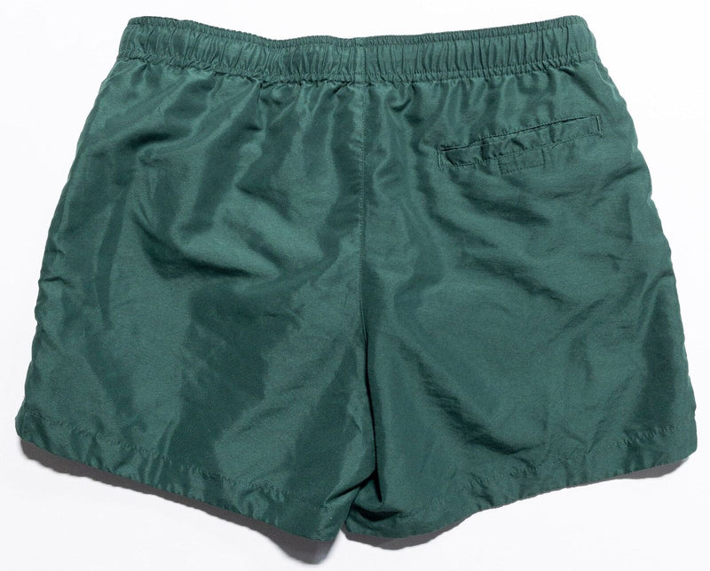 Playboy PacSun Board Shorts Men's Medium Green Lined Flames Logo Drawstring