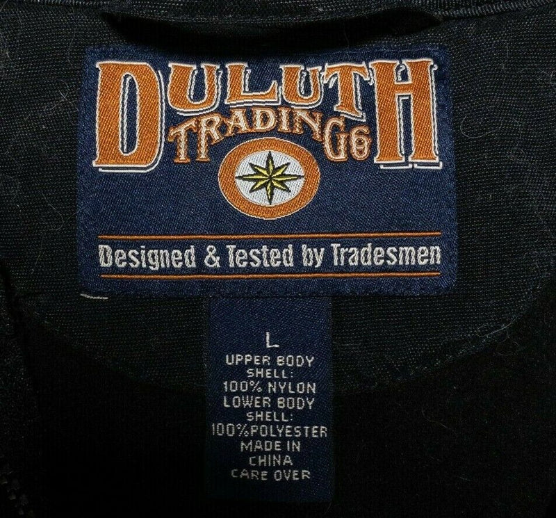 Duluth Trading Jacket Men's Large 3-in-1 Fleece Lined Solid Black Work