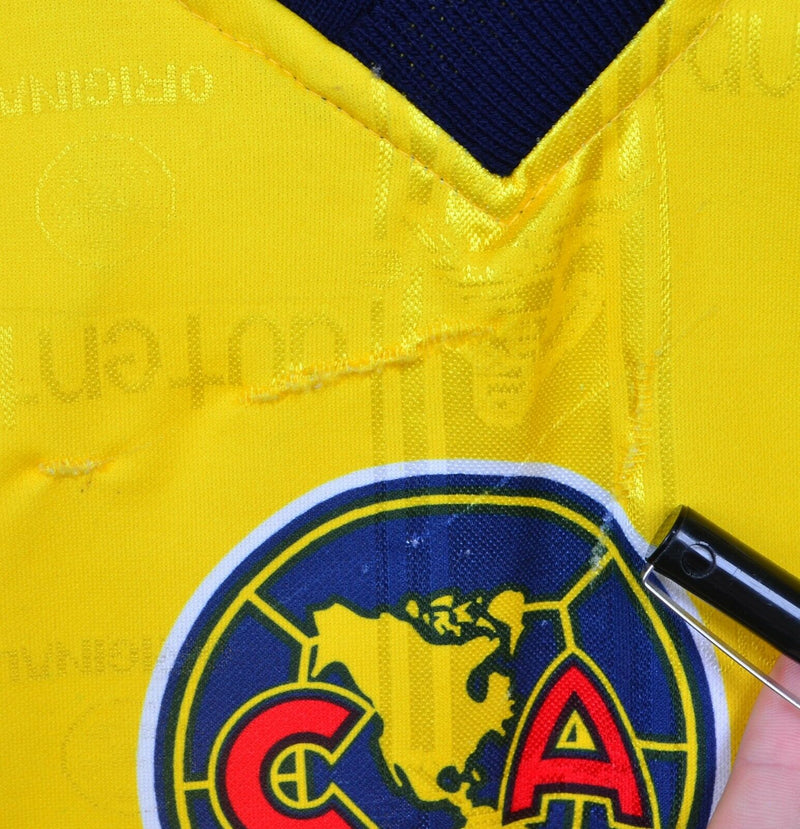 Club America Men's XL? Aguilas del America Eagles Yellow Graphic Soccer Jersey