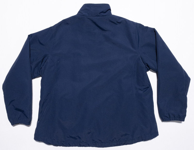 Duluth Trading Jacket Women's 2XL Fleece Lined Full Zip Navy Blue Basic