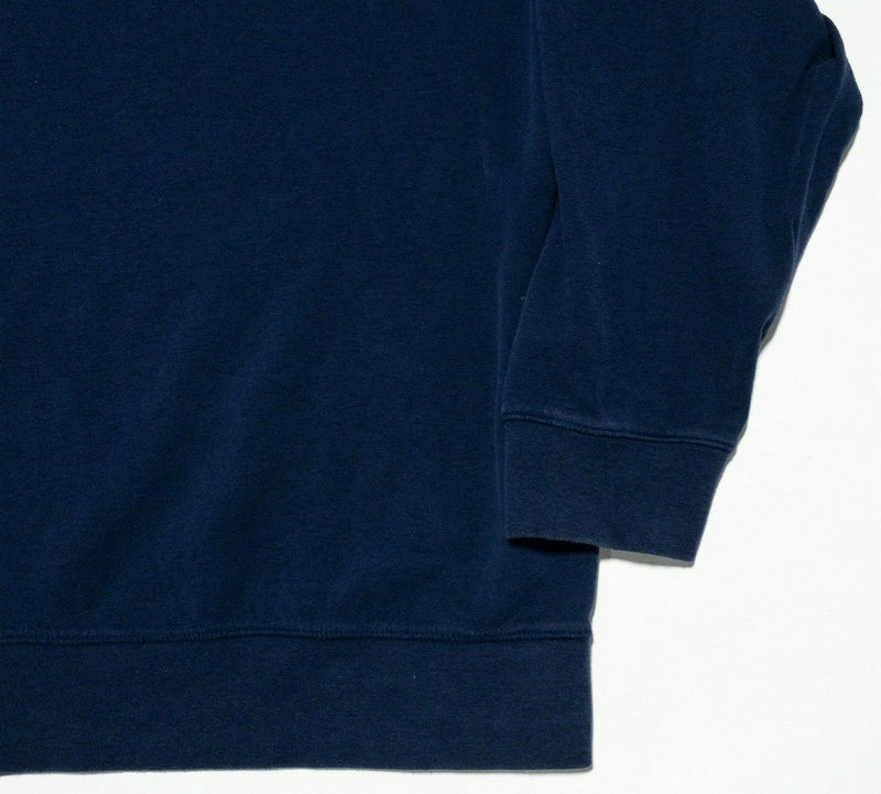 Polo Ralph Lauren Sweater 3XB Big Pullover 1/4 Zip Navy Blue Men's Long Sleeve