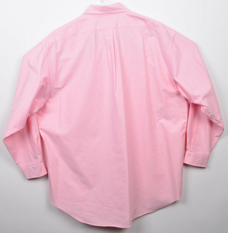 Polo Ralph Lauren Men's 17.5-34/35 Solid Pink Yarmouth Oxford Button-Down Shirt
