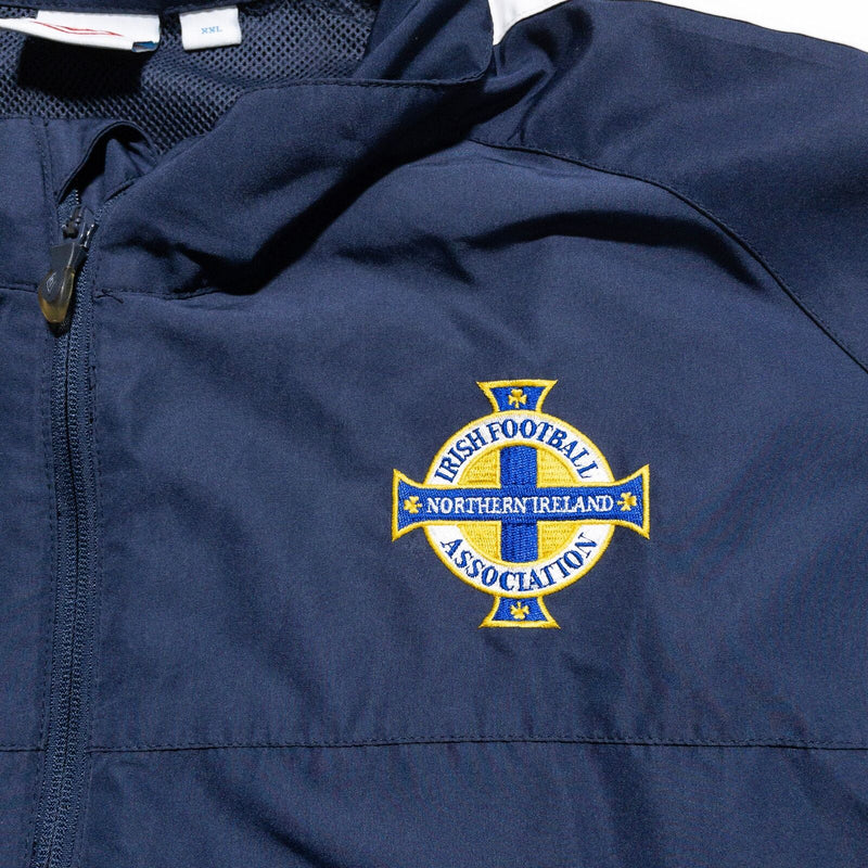 Northern Ireland Umbro Jacket Men's 2XL Football Association Warm-Up Navy Blue