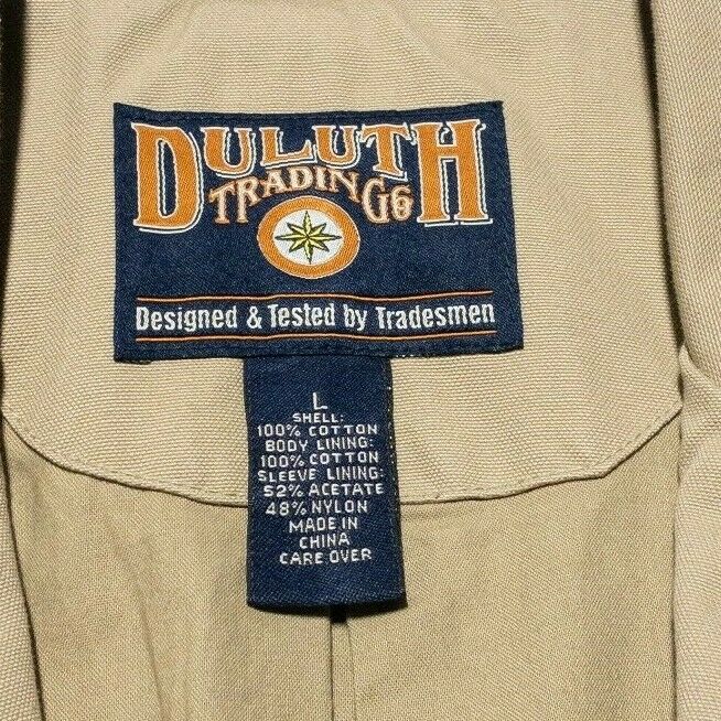 Duluth Trading Co. Fire Hose Presentation Jacket Khaki Sport Coat Men's Large