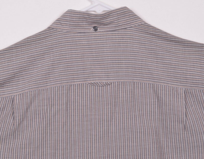 VINCE. Men's Sz XL Gray Striped Button Down Long Sleeve Shirt