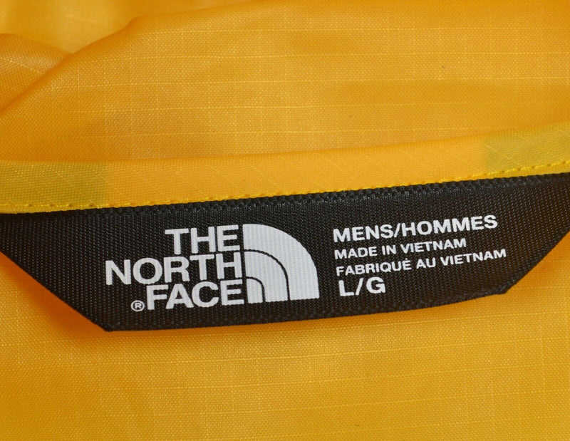 The North Face Men's Large Cyclone Hoodie Yellow Hooded Rain Windbreaker Jacket
