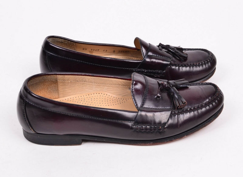 Cole Haan Men's 11 D Brown Leather Tassel Slip On Loafers 77623