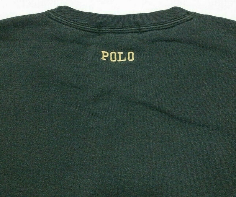 Polo Ralph Lauren P Crewneck Sweatshirt Green Preppy Collegiate Men's Medium